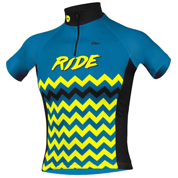 Eltin Lyhythihainen Jersey Ride Keltainen,Sininen 6 Years Poika