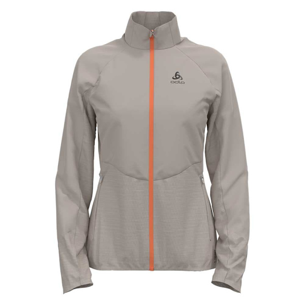 Odlo Jacka Run Easy Warm Hybrid Grå M Kvinna