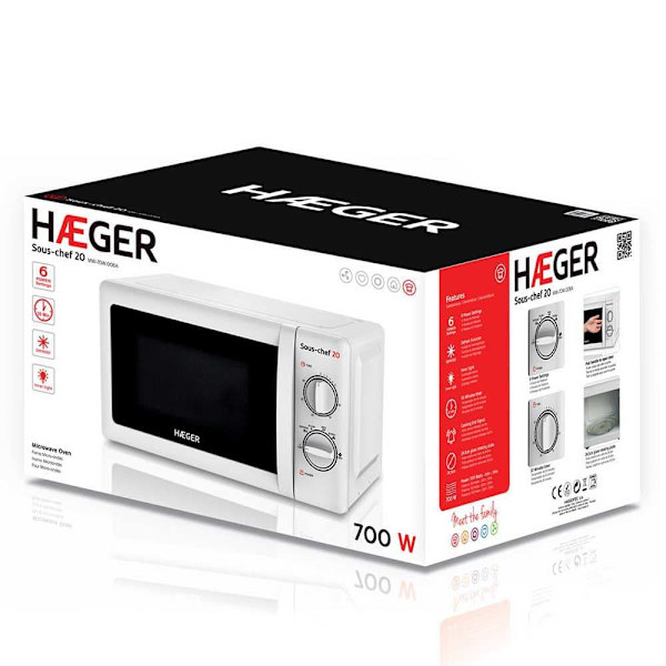 Haeger Mikrovågsugn Sous Chef 20 Silver One Size / EU Plug