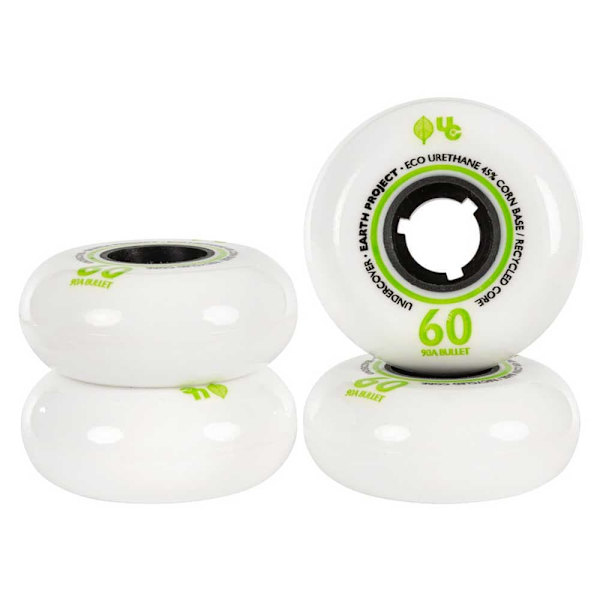 Undercover Wheels Earth 90a 4 Enheder Hjul Hvid 60 mm