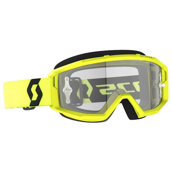 Scott Primal Clear Motocrossglasögon Gul Clear Works/CAT 2