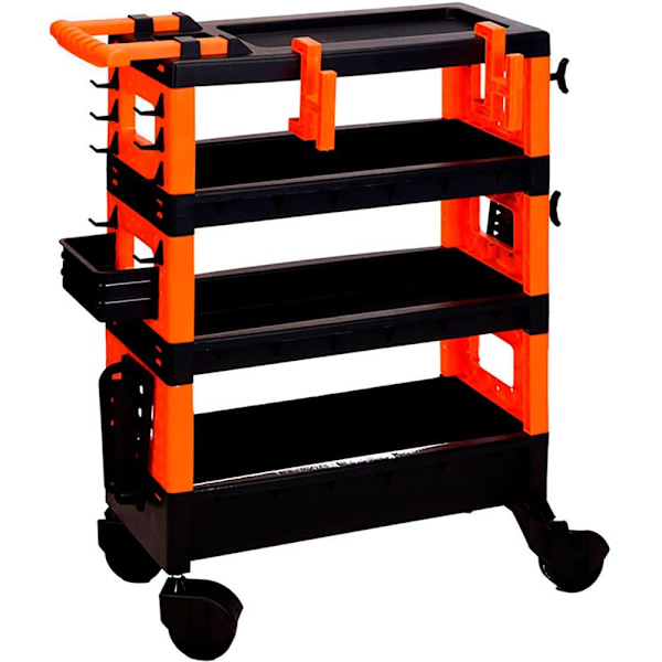 Fx Tools Verktygstransportvagn 68x35x87.5 Cm Svart