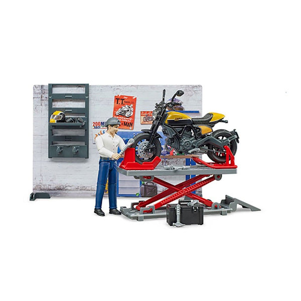 Bruder Mekanisk Verkstad Ducati Flerfärgad 3-6 Years