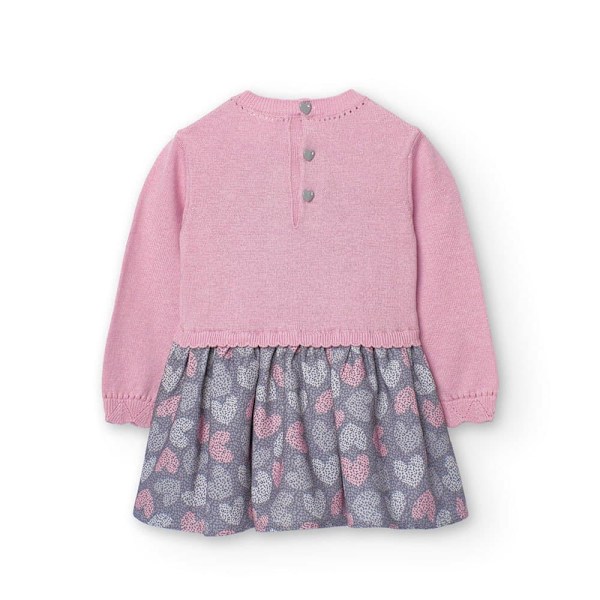 Boboli Knitwear Combined Klänning Rosa 3 Years