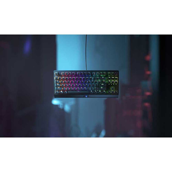 Razer Spel Tangentbord Blackwidow V3 Tenkeyless Yellow Switch Svart Spanish QWERTY