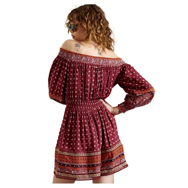 Superdry Romper Ameera Off Shoulder Röd S Kvinna