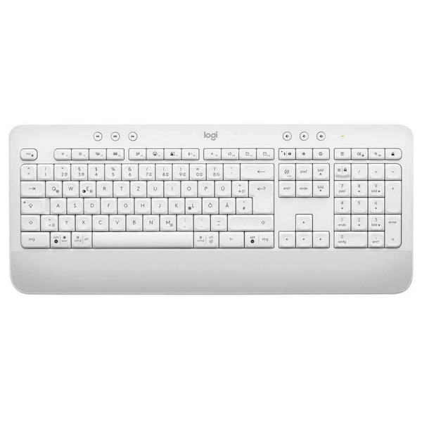 Logitech Trådløst Tastatur Signature K650 Søvfarvet German QWERTY Hvid