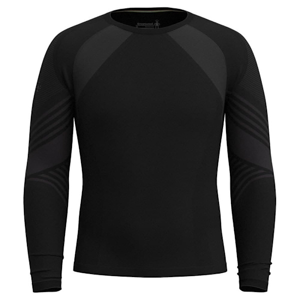 Smartwool Itraknit Active Base Layer Crew T-shirt Med Lange ærmer Sort L Mand