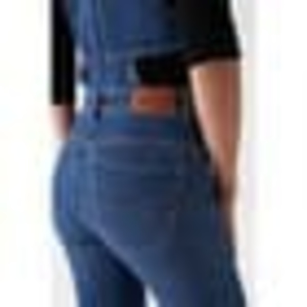Salsa Jeans Jumpsuit Overall Glamour Flare Fit Blå 30 / 34 Kvinna