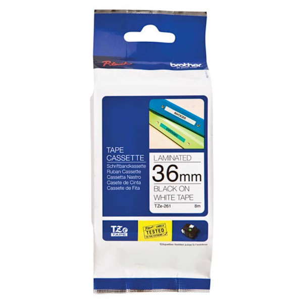 Brother P-touch Tz 261civ Hvid,Sort