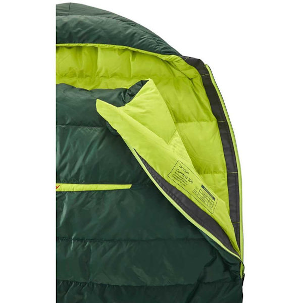 Nordisk Sovsäck Tension Comfort 300 Grönt Regular / Left Zipper