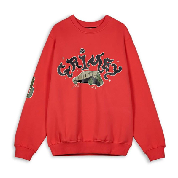 Grimey Causing Panic The Charleston Blvd Vintage Sweatshirt Rød S Mand