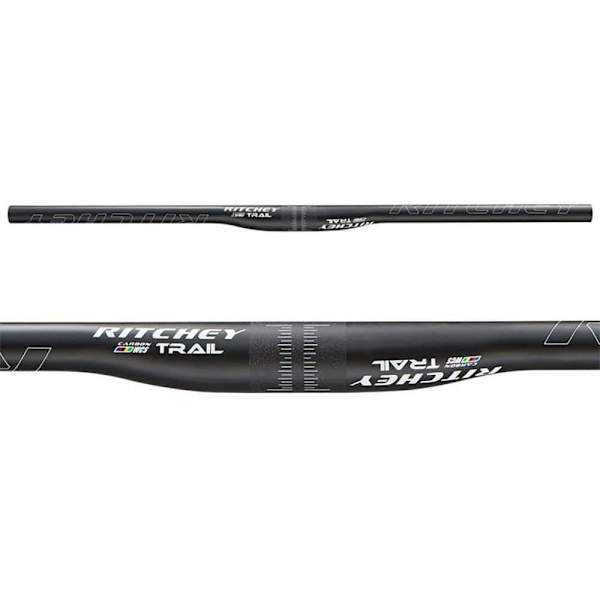 Ritchey Wcs Carbon Handlebars Trail Flat Sort 31.8 mm / 740 mm