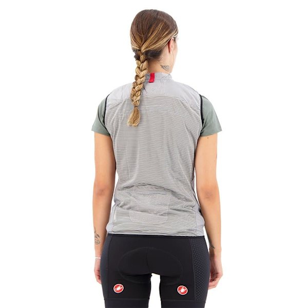 Castelli Gilet Aria Grå S Kvinna