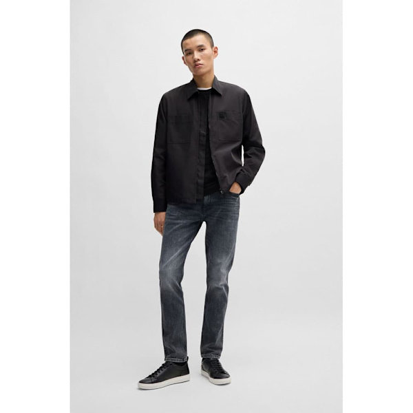 Hugo Evalom 10261104 Skjorte Med Lange ærmer Sort XS Mand