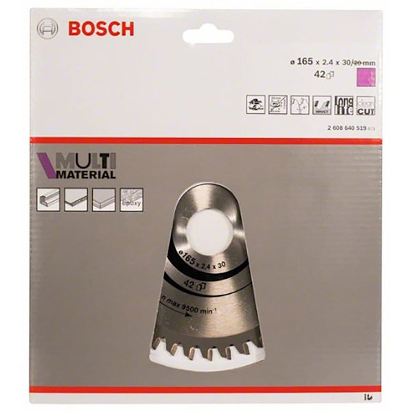 Bosch Professional Multimateriale Cirkulær Skive Mm Mu H 165x30-42 Søvfarvet