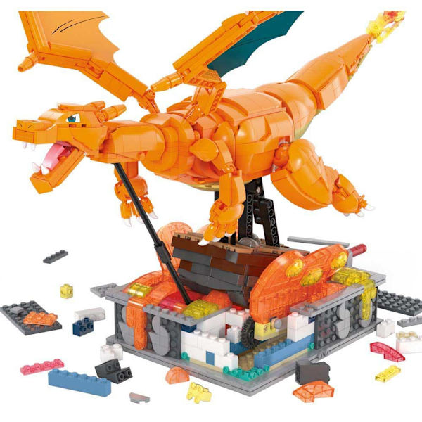 Mega Construx Rör På Sig Pokémon Charizard Orange