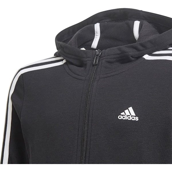 Adidas Stripes-track-dräkt Essentials 3 Svart 6-7 Years