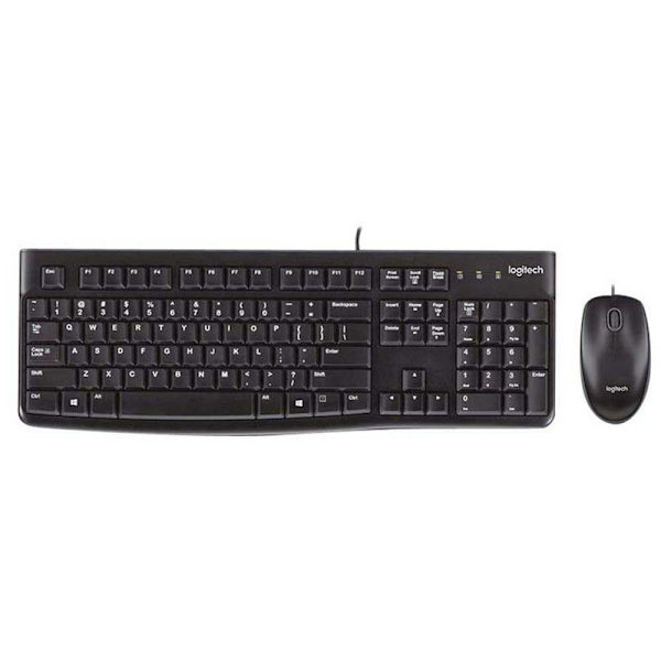 Logitech Mus Og Tastatur Mk120 Sort Spanish QWERTY