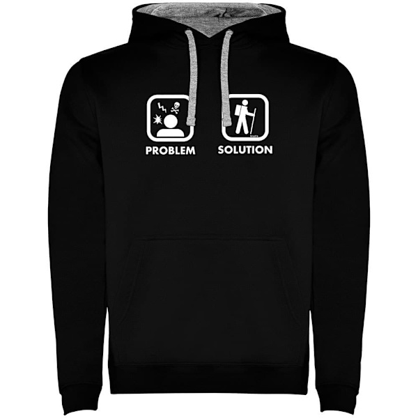 Kruskis Problem Solution Trek Two-colour Hættetrøje Sort 3XL Mand