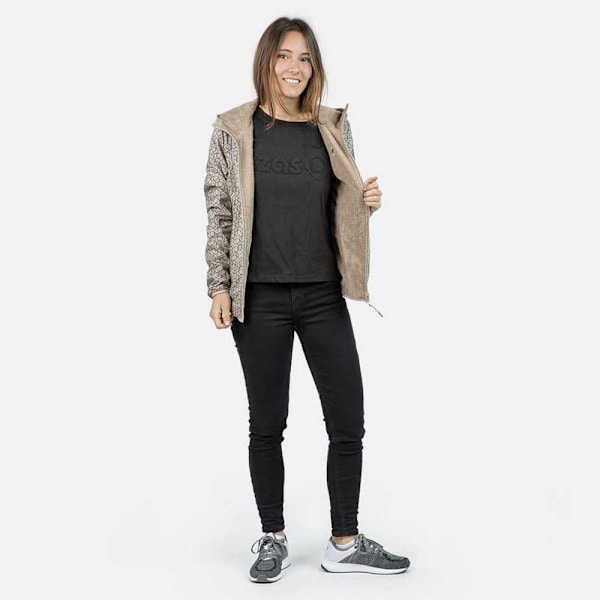 Izas Tucana Fleecejacka Med Huva Beige 2XL Kvinna