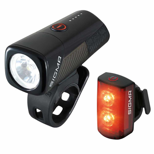 Sigma Fram-och Bakljussats 400fl & Rl 80 Svart 400 Lumens