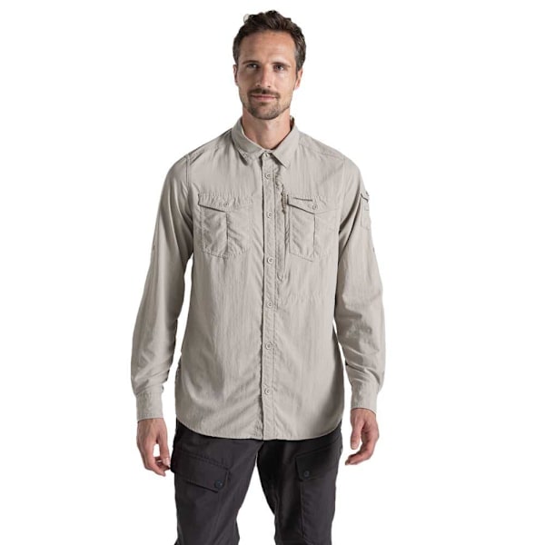 Craghoppers Nosilife Adventure Iii Skjorte Med Lange ærmer Beige 3XL Mand