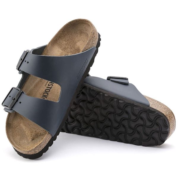 Birkenstock Arizona Natural Lädersandaler Blå EU 39 Pojke