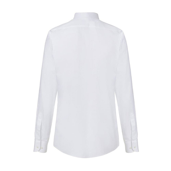 Hackett Lang Ærmet Skjorte Poplin Slim Bc Hvid L Mand