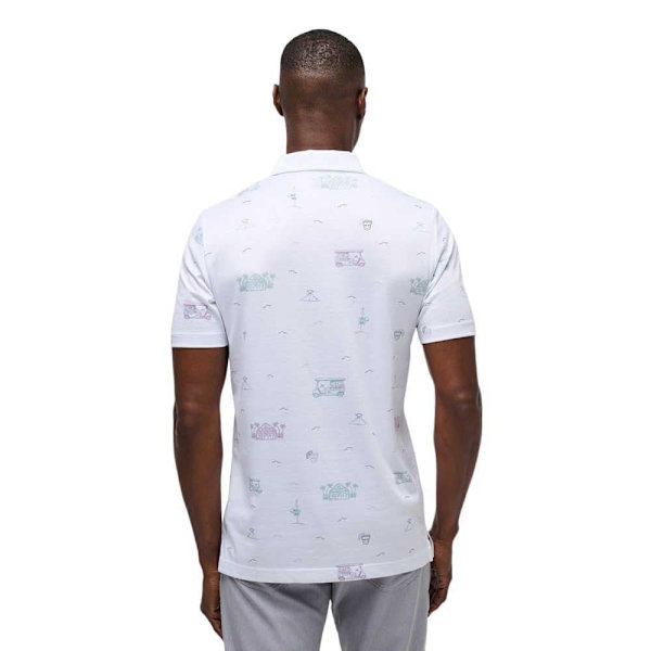 Travis Mathew Tiki Mapes Print Kortärmad Polotröja  M