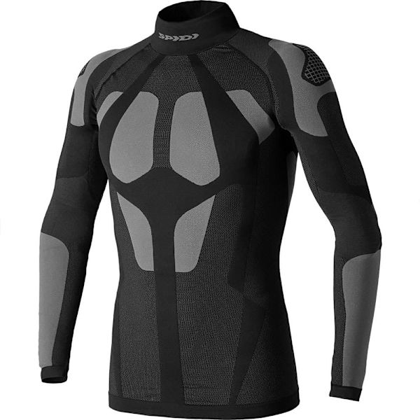 Spidi Seamless Langærmet Baselayer Sort S-M Mand