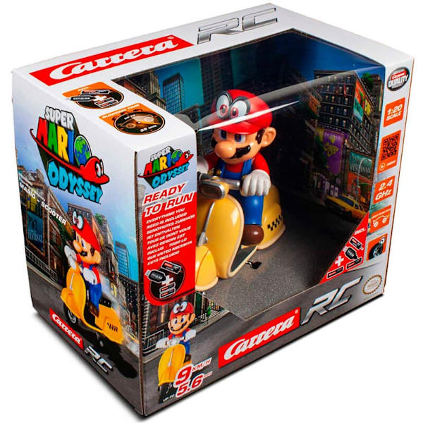 Carrera Mario Kart Rc Bil Scooter Gul