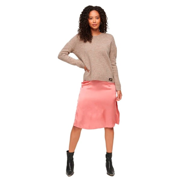 Superdry Tröja Med Rund Hals Essential Beige XS Kvinna