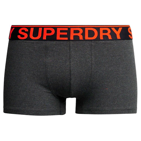 Superdry Bokser Trunk 3 Enheder Grå S Mand