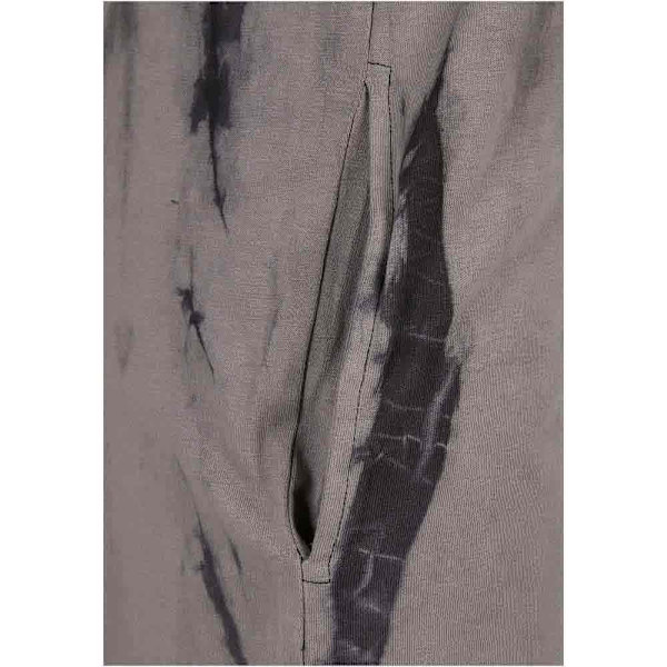 Urban Classics Oversized Tie Dye Langærmet Kort Kjole Grå M Kvinde