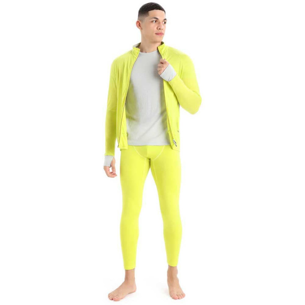 Icebreaker Zone Knit Zip Tröja Gul XL Man
