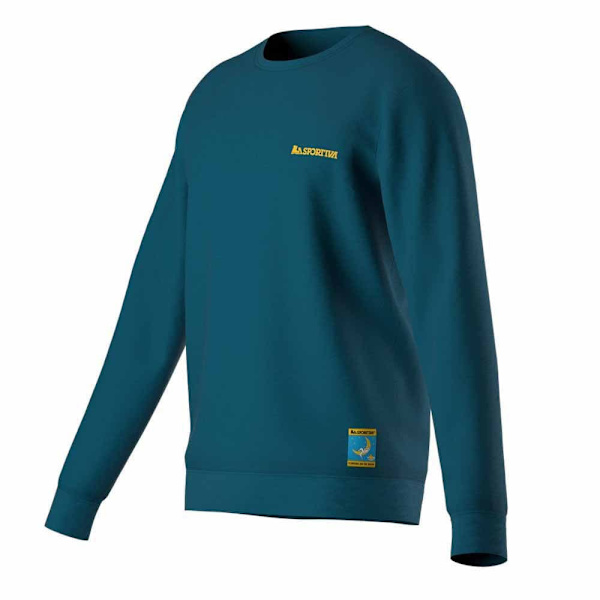 La Sportiva Sweatshirt Climbing On The Moon Blå L Mand