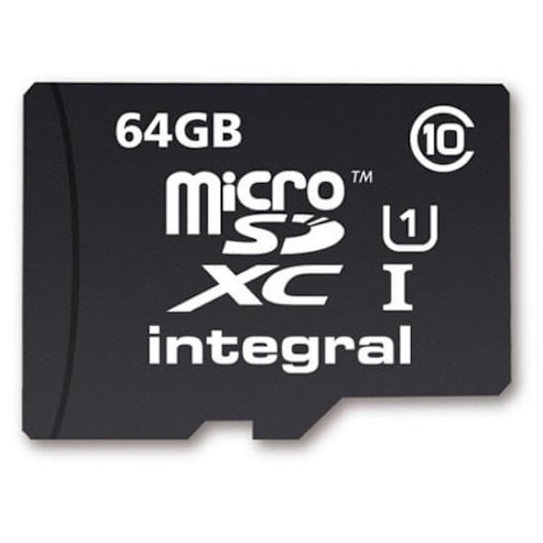 Integral Hukommelseskort Microsdxc 64gb Fyr 10 Sort
