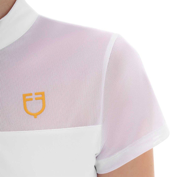 Equestro Micro Mesh Kortärmad Polotröja  XS
