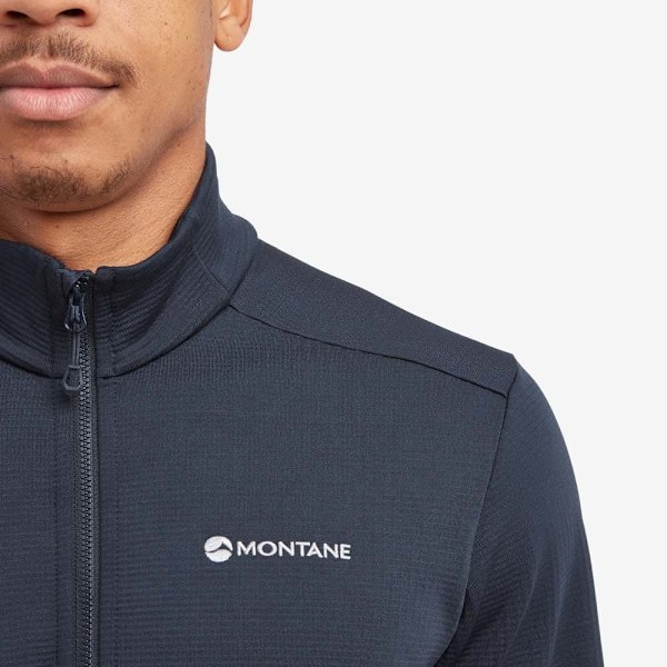 Montane Protium Fleecejacka Med Dragkedja Blå M Man