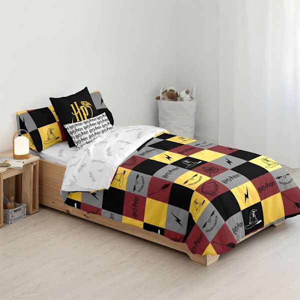Play Fabrics Nordic Case Med Hogwarts Bomuldsknapper Billeder Til 135/140 220x240 Cm