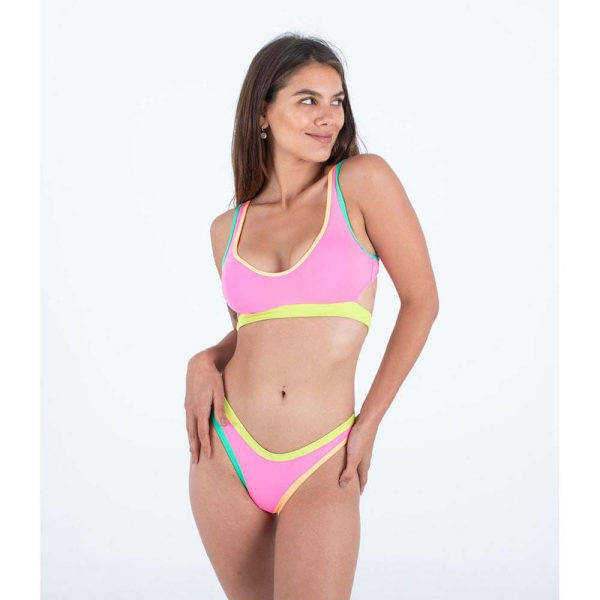Hurley Bikini Underdel Around The Block Cheeky Scoop Flerfärgad L Kvinna