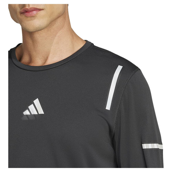 Adidas Ultimate Running Reflective T-shirt Med Lange ærmer Sort XL Mand