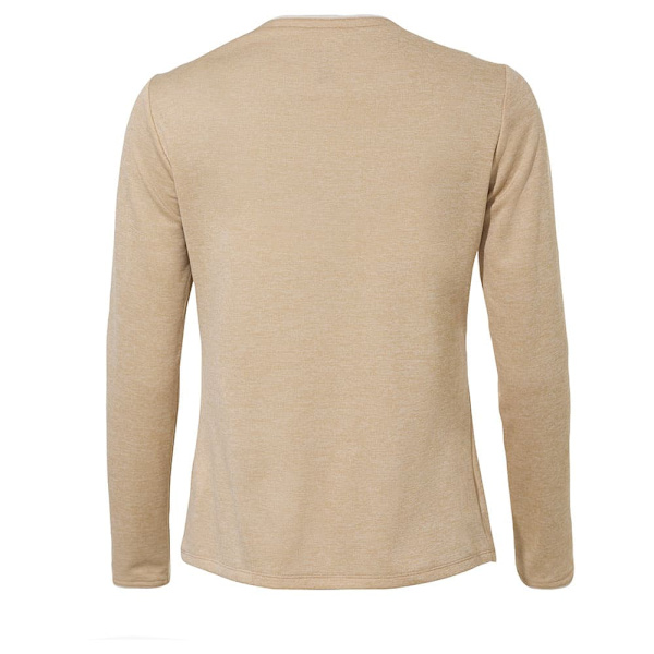 Vaude Essential Pitkähihainen T-paita Beige 40 Nainen