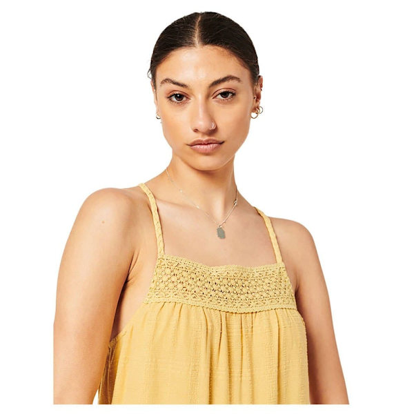 Superdry Kjole Vintage Lace Cami Maxi Gul M Kvinde