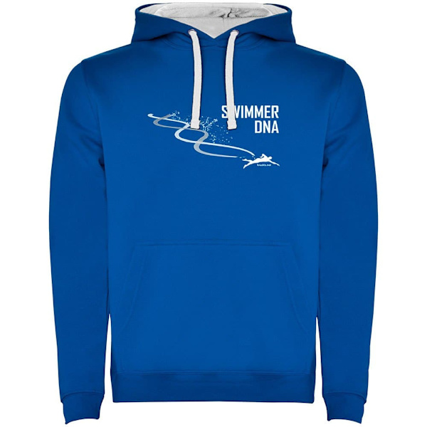 Kruskis Hættetrøje Swimming Dna Two-colour Blå 2XL Mand