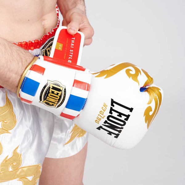 Leone1947 Boxningshandskar I Konstläder Thai Style Vit 12 oz