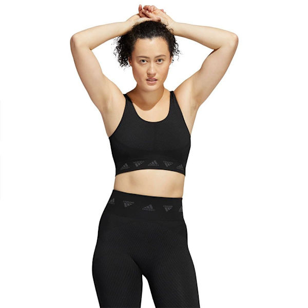 Adidas Sport-bh Aeroknit Svart XS Kvinna