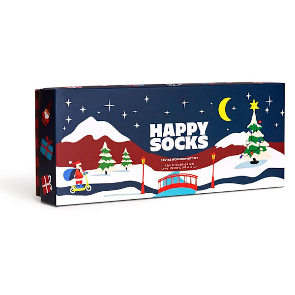 Happy Socks Santa´s Workshops Gift Set Half Långa Strumpor 4 Par Flerfärgad EU 36-40 Man