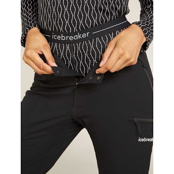 Icebreaker Merino 260 Vertex On-piste Leggings Sort S Kvinde
